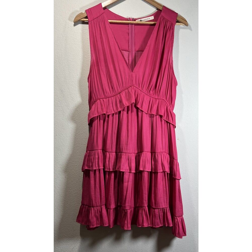 The Impeccable Pig Hot pink Dress Size Large New Without Tags Mini Babydoll NWOT